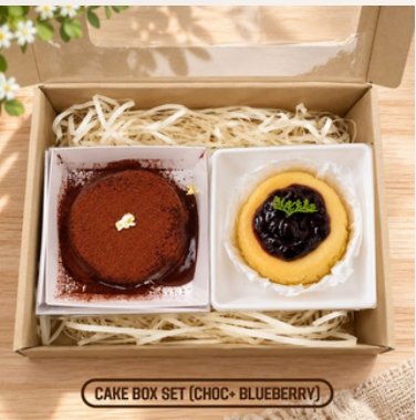 CAKE BOX 2P.3 (Choc + Blueberry)